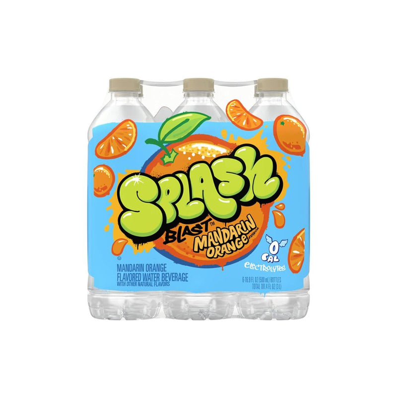 6-Pack Splash Blast, Flavored Water Beverage