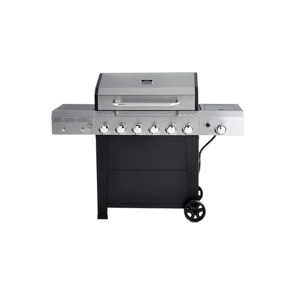 6 Burner Freestanding Gas Grill with Side Burner