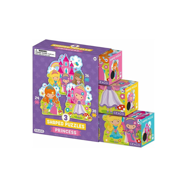 Ceaco – 3 in 1 Multipack Princess Jigsaw Puzzles (24, 30, & 36 Piece Puzzles)