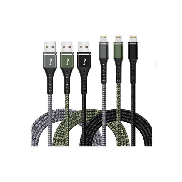 3 Fast Charging Lightning Cables