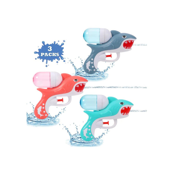 3 Shark Squirt Water Blaster Guns