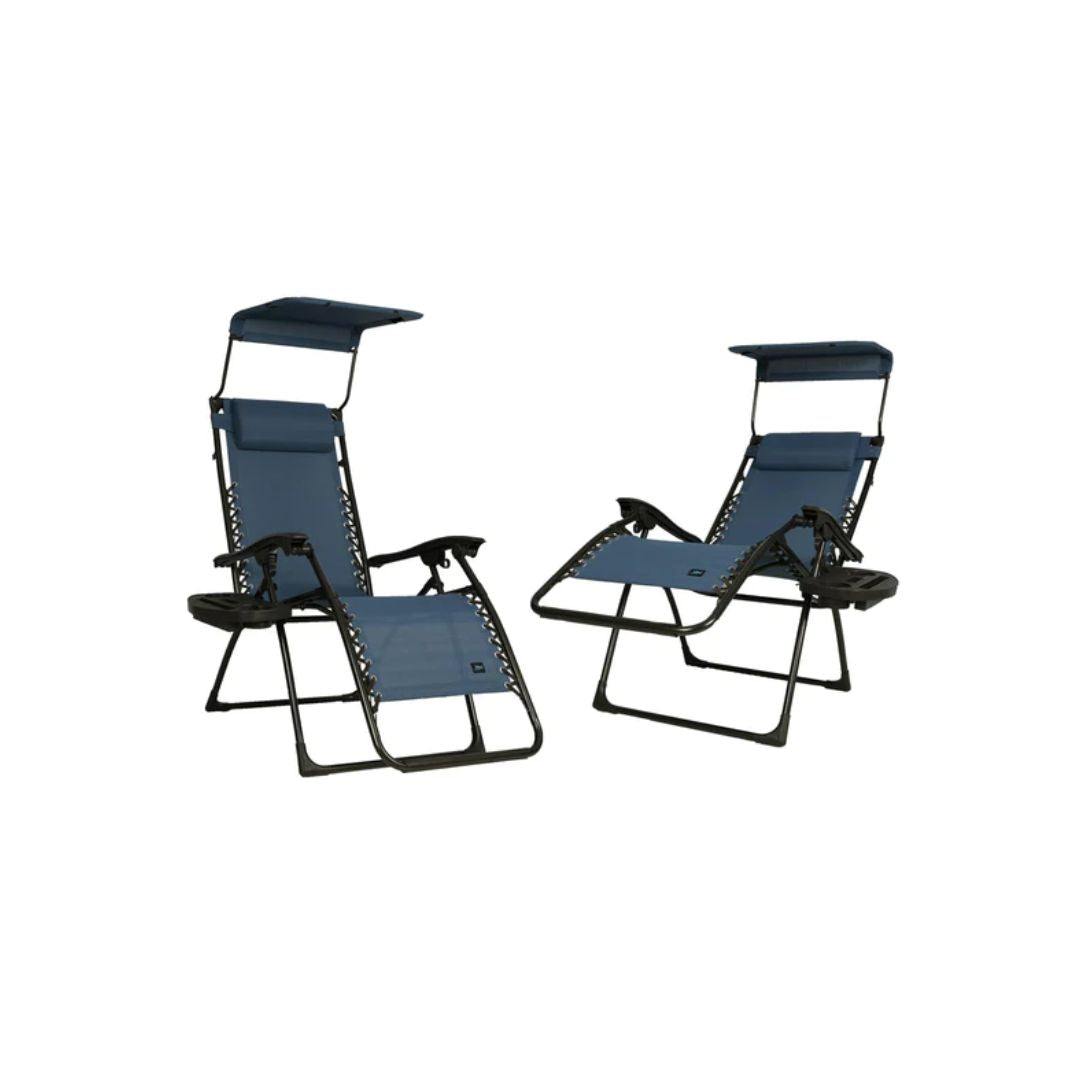 2 Gravity Free Chairs With Canopy And Drink Tray (2 Colors) simplexdeals