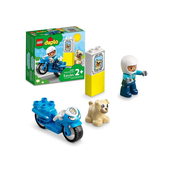 LEGO DUPLO Town Rescue Police Motorcycle Toy