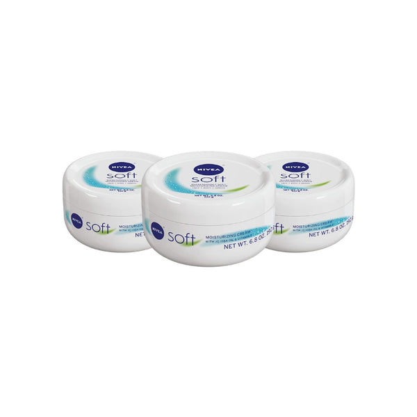 3 Pack Of NIVEA Soft Moisturizing Cream