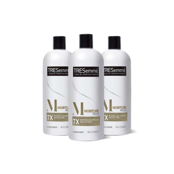 3 Bottles of TRESemmé Conditioner Moisture Rich (28 oz Bottles)