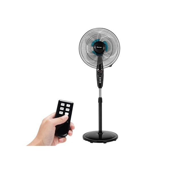 16'' Adjustable Oscillating Pedestal Fan Dual Blades With Remote Control