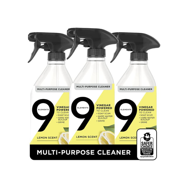3 Bottles of 9 Elements All Purpose Cleaner (18 oz Bottles)