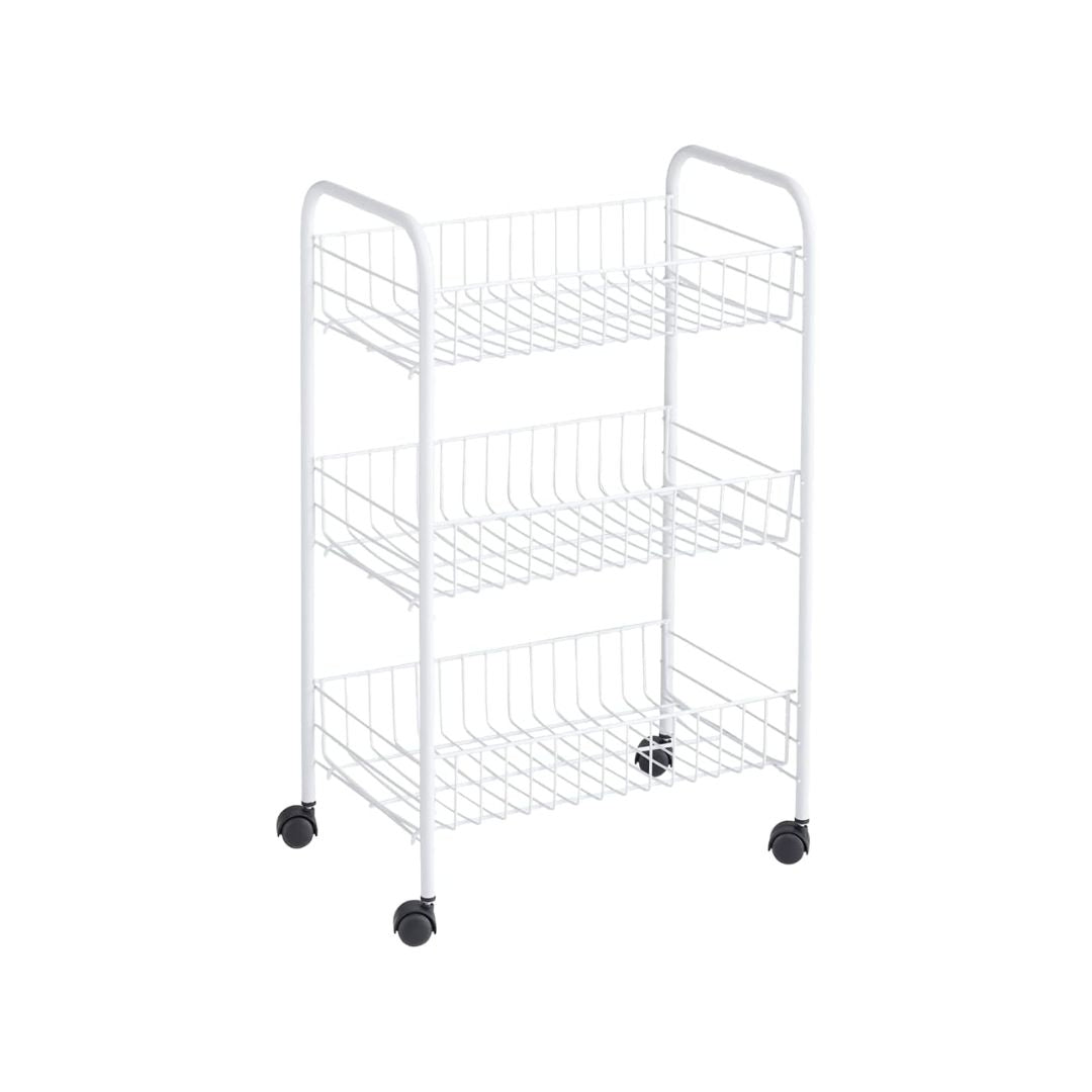 Wire Adjustable Metal Storage Cart simplexdeals