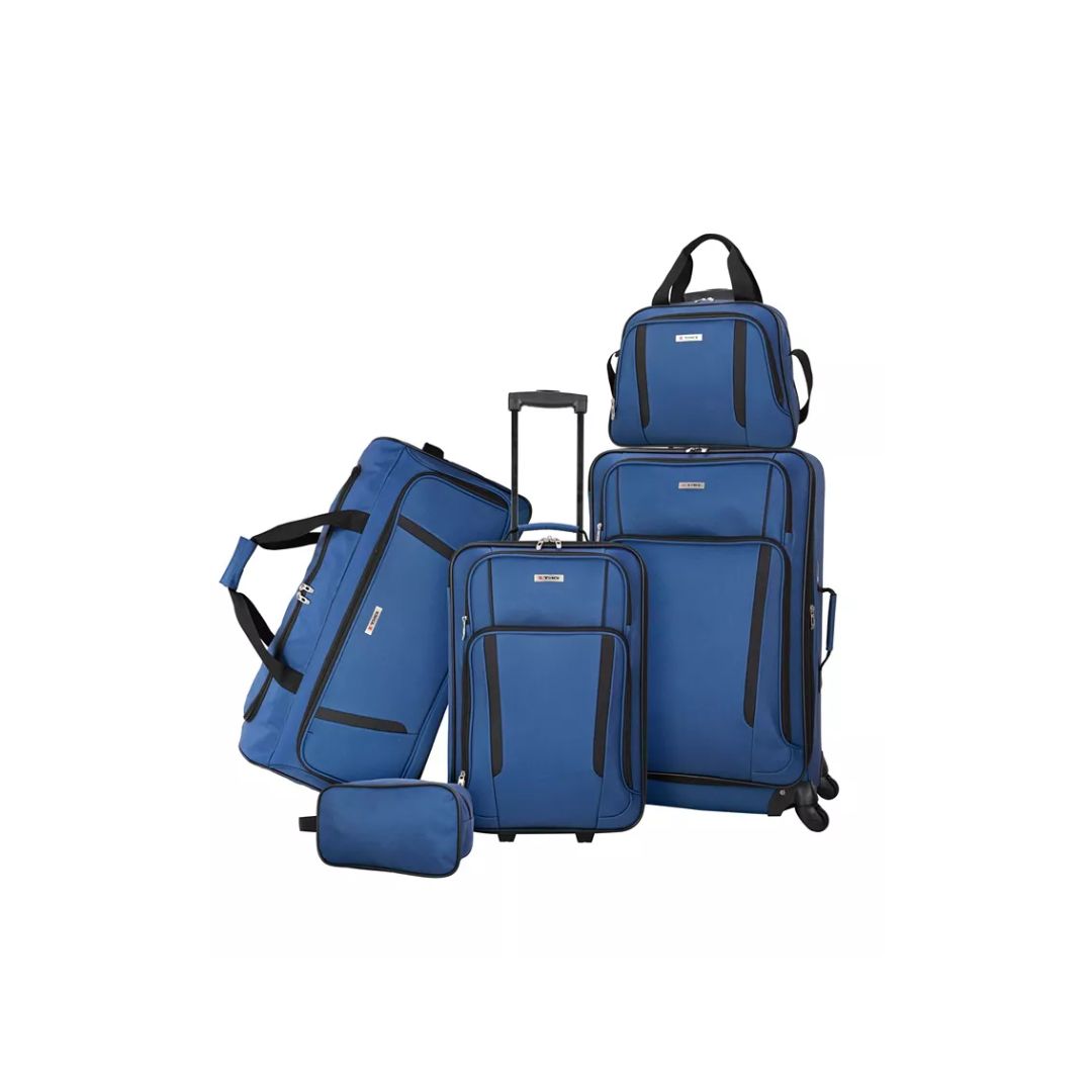 Freehold 5-Piece Softside Spinner Luggage Set (4 Colors) – simplexdeals