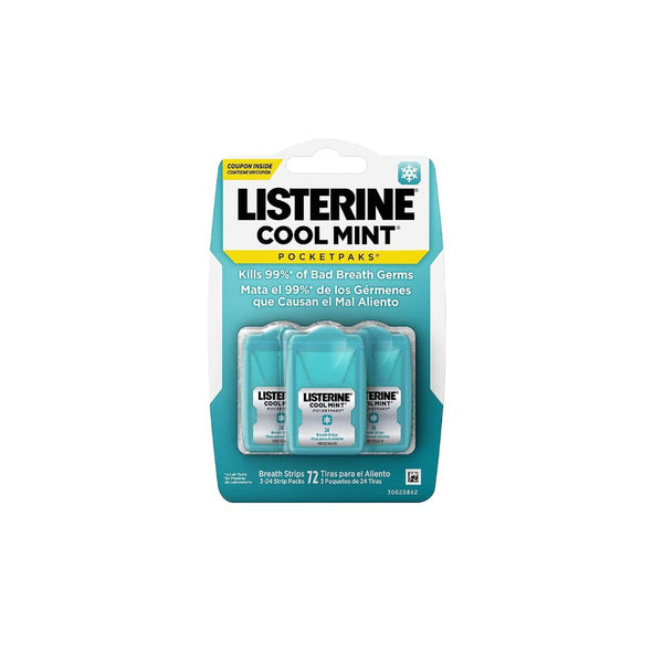 6 Packs Of Listerine Cool Mint Breath Strips