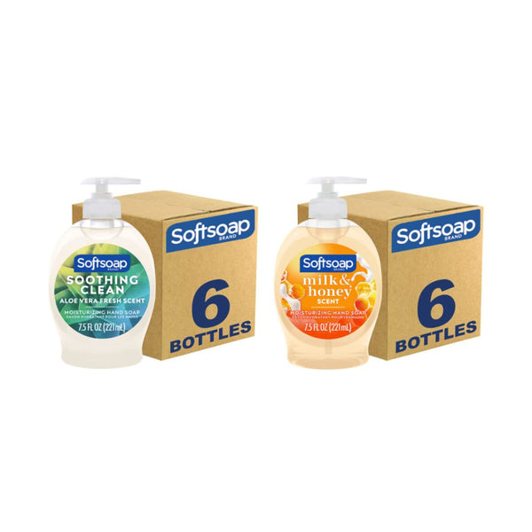 6 Bottles of Softsoap Moisturizing Liquid Hand Soap