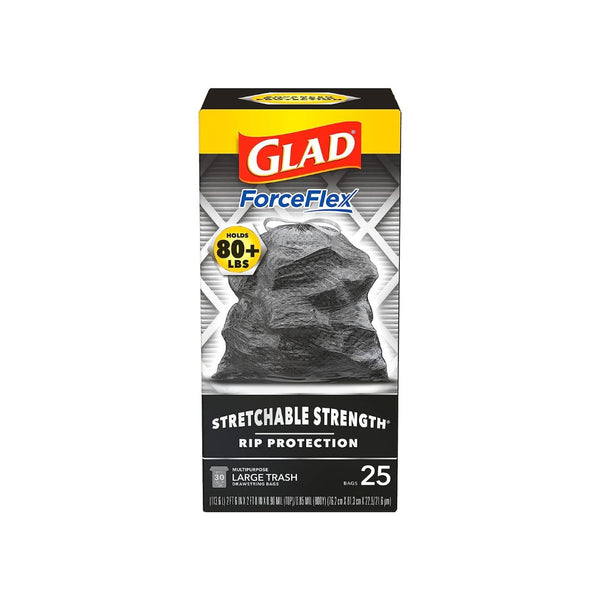25-Count Glad Dual Defense Large Drawstring Trash Bags (30 Gallon)