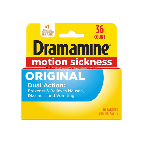 36-Count Dramamine Original, Motion Sickness Relief
