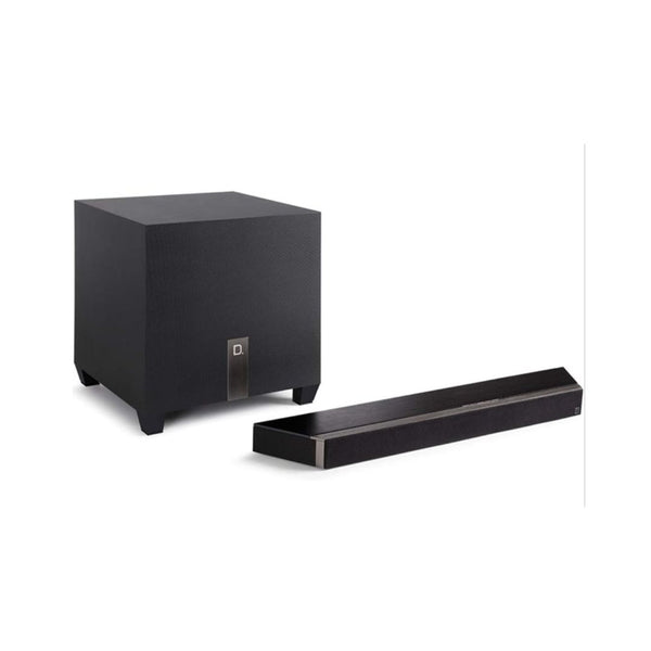 Definitive Technology Studio 3D Mini Sound Bar with 6 Speakers and 8" Wireless Subwoofer