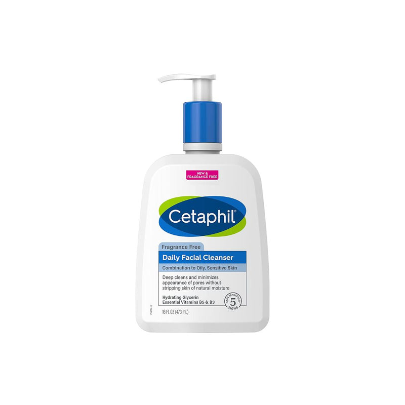 Cetaphil Daily Facial Cleanser 16oz Gentle Foaming Bottle