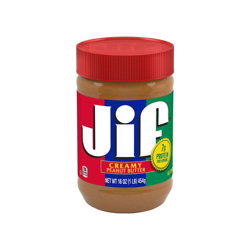 6 Jars Of 16oz Jif Creamy Peanut Butter