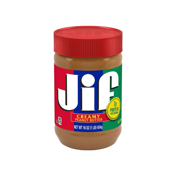 6 Jars Of 16oz Jif Creamy Peanut Butter