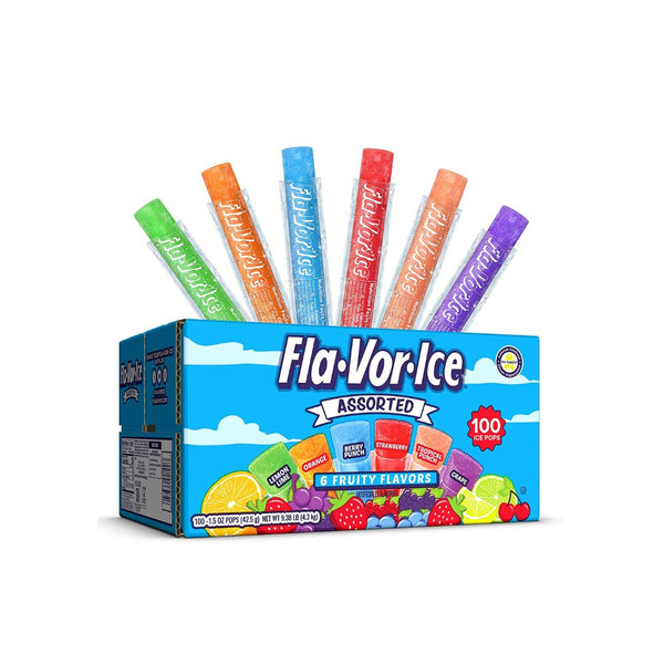 100 Fla-Vor-Ice Popsicle Variety Pack