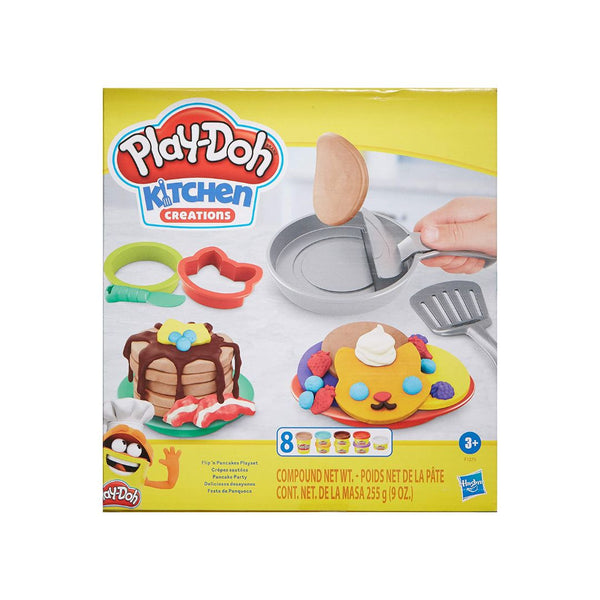 Play-Doh Kitchen Creations Flip ‘n Pancakes Playset with 14 Play Kitchen Accessories
