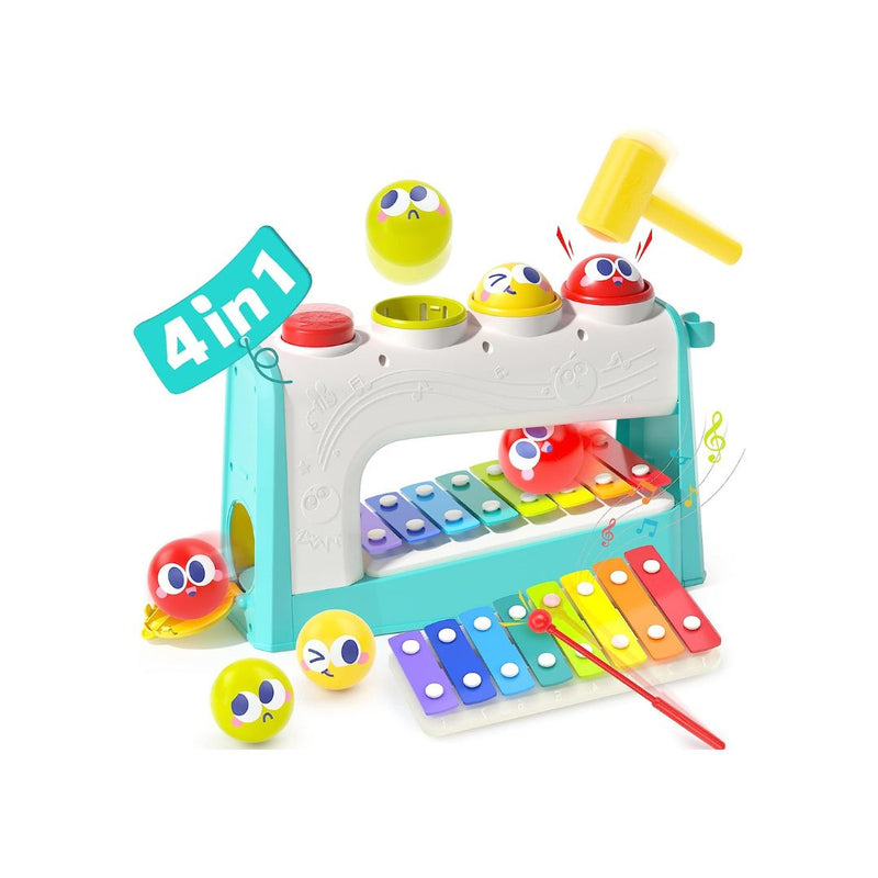 4 in1 Musical Pounding Toy with Xylophone