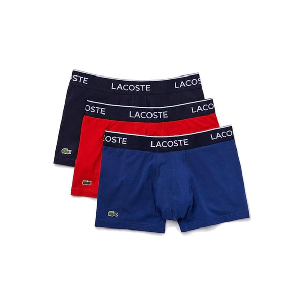 Lacoste Men’s Casual Classic 3 Pack Cotton Stretch Trunks