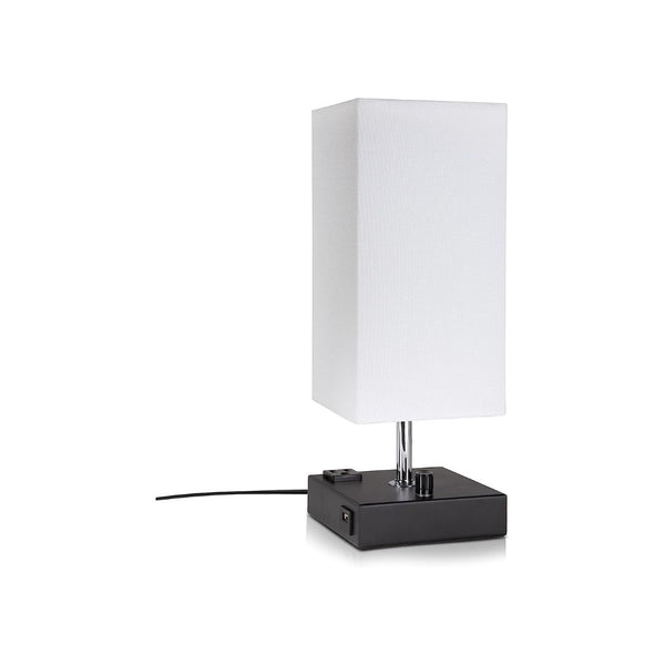 MissionMax Modern Dimmable White Table Lamp