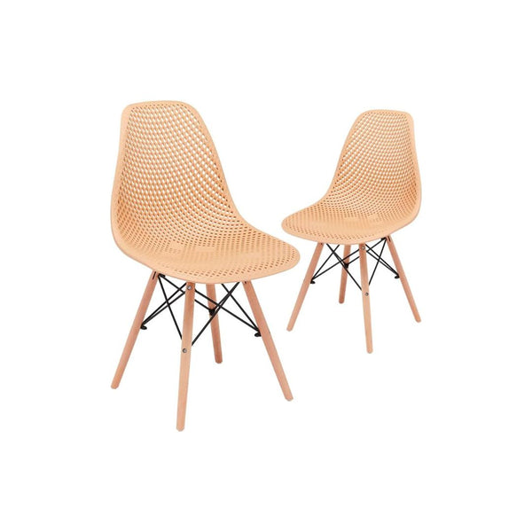 Set Of 2 CangLong Dining Mid Century Modern Armless Side Chairs