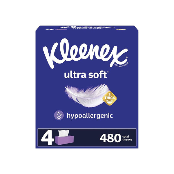 12 Boxes Of Kleenex Ultra Soft Facial Tissues, 1,440 Total Tissues