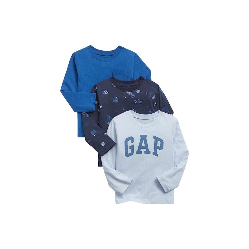 3 GAP Baby Boys Long Sleeve Shirts