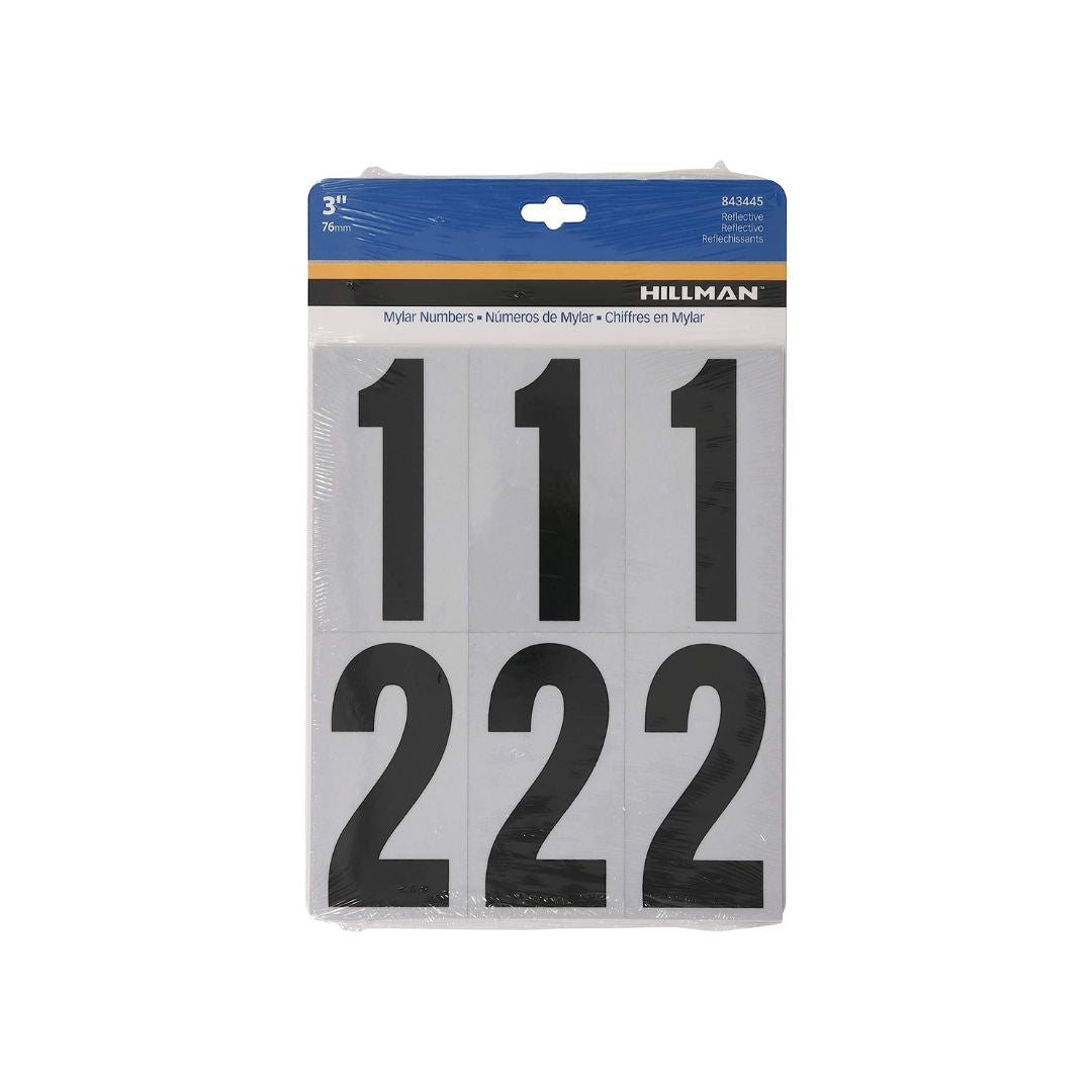 Hillman Reflective Adhesive 3″ Mailbox Numbers Pack – simplexdeals