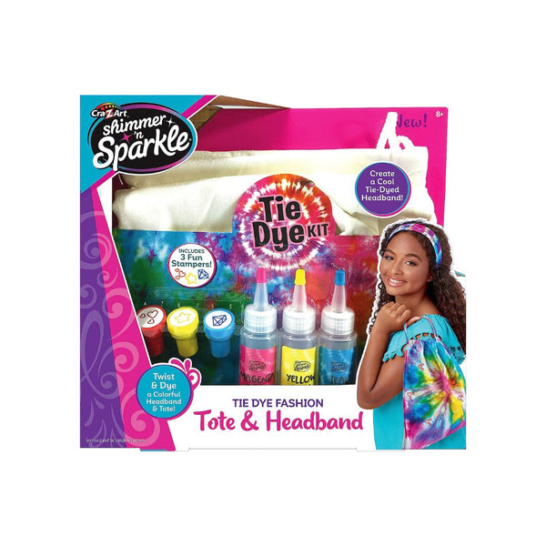 Shimmer ‘n Sparkle Tie Dye Fashion Tote and Headband Craft Kit