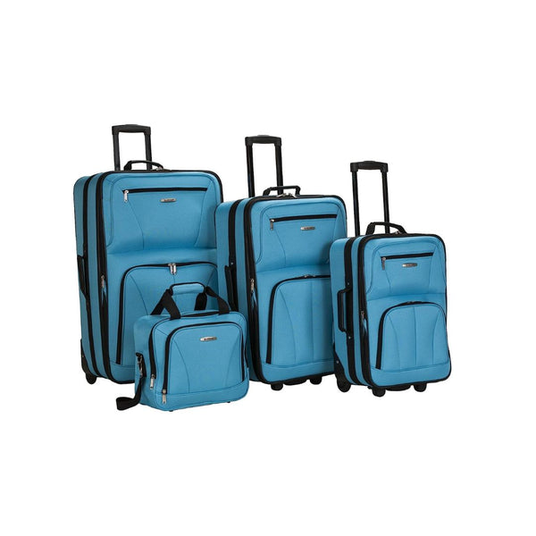 4-Piece Rockland Journey Softside Upright Luggage Set (2 Colors)