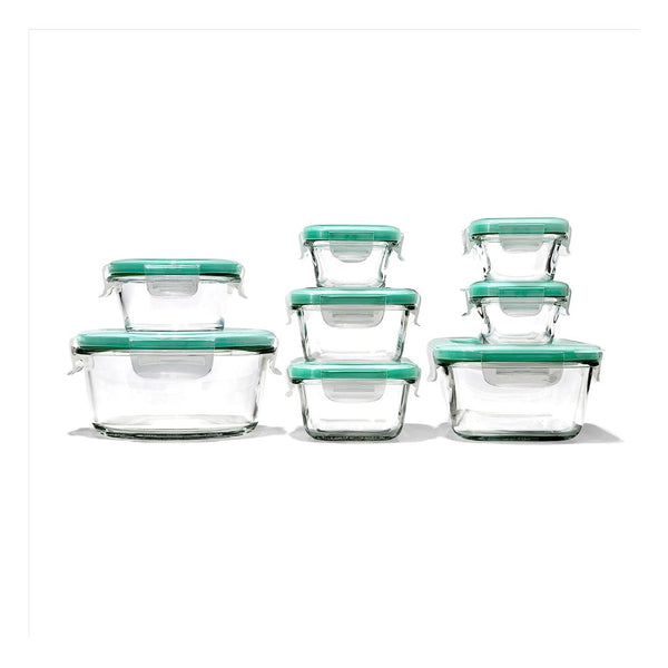 OXO Good Grips 16 Piece Glass Smart Seal Airtight Everyday Container Set