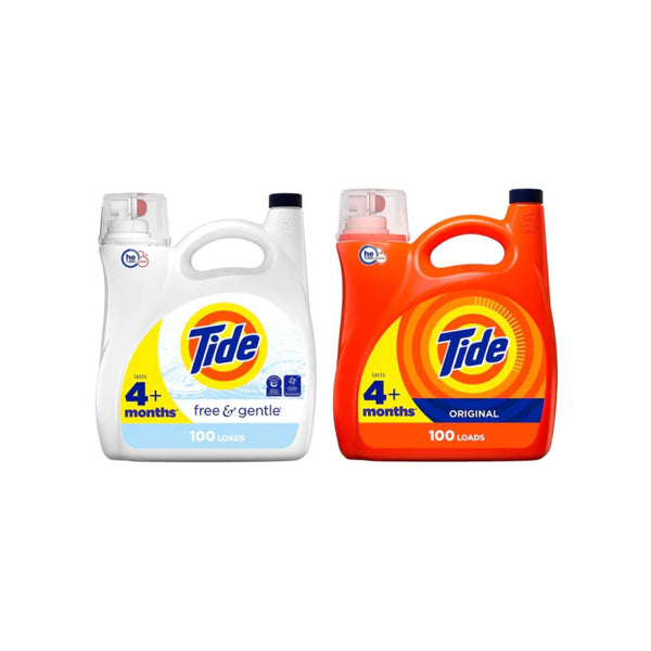 100 Load Tide Original, Ultra Oxi And Free & Gentle On Sale