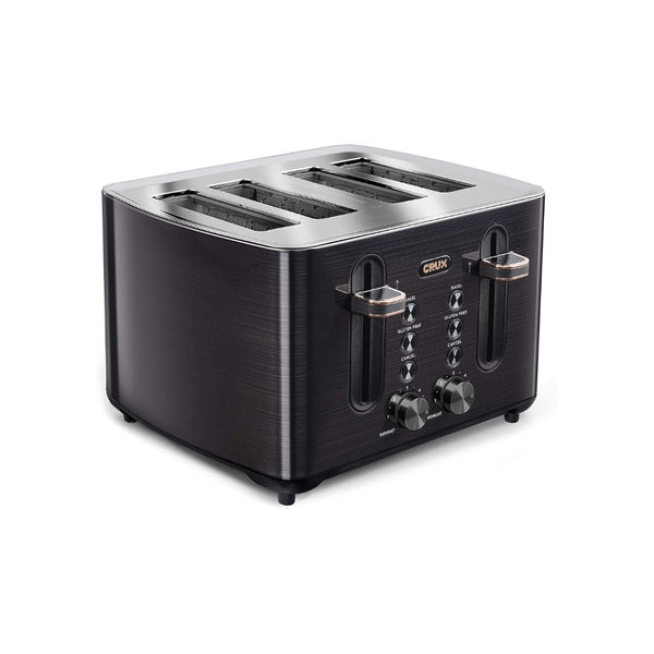 Crux 4-Slice Toaster with Extra Wide Slots & 6 Setting Shade Control