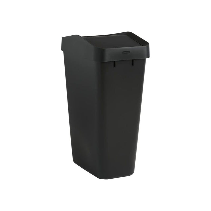 Rubbermaid Swing Top Slim Modern Trash Can, 12.2 Gallon