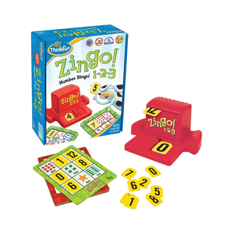 Think Fun Zingo 1-2-3 Number Bingo Game