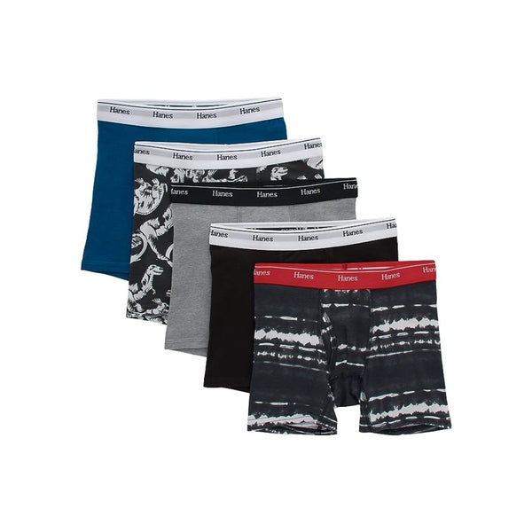 5-Pack Hanes Originals Boys Boxer Briefs