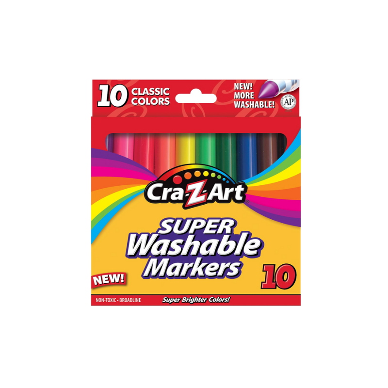 10 Count Cra-Z-Art Classic Washable Broadline Markers
