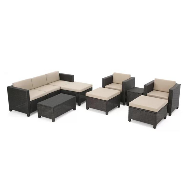 5 Person Outdoor Seating Group with Cushions (2 Colors)