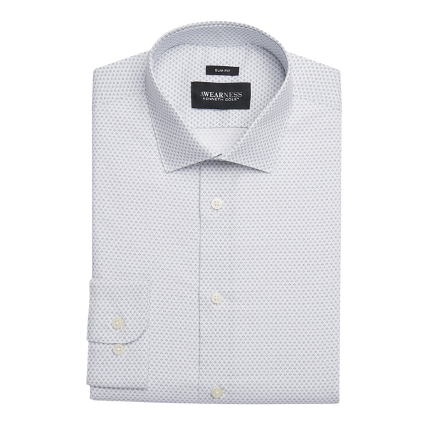Kenneth Cole Slim Fit Micro Diamond Dot Dress Shirt