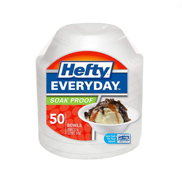 50 Hefty Everyday Foam Bowls Via Amazon