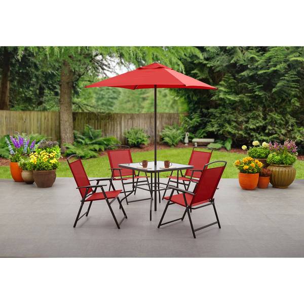 6 Piece Outdoor Patio Dining Set (4 Colors) Via Walmart