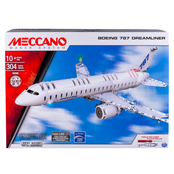 Meccano by Erector, Boeing 787 Dreamliner Model Building Kit Via Walmart