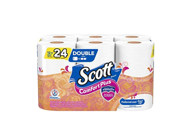 12 Double Rolls Scott Comfortplus Toilet Paper Bath Tissue Via Amazon ONLY $5.21 Shipped! (Was $10)