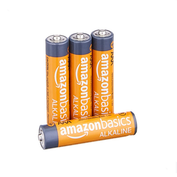 4 Amazon Basics AAA Alkaline Batteries Via Amazon