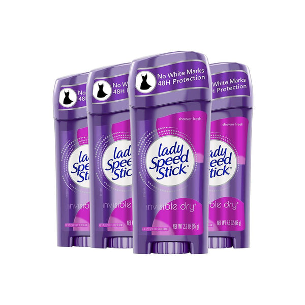 4-Pack of Lady Speed Stick Invisible Dry Antiperspirant Deodorant via Amazon