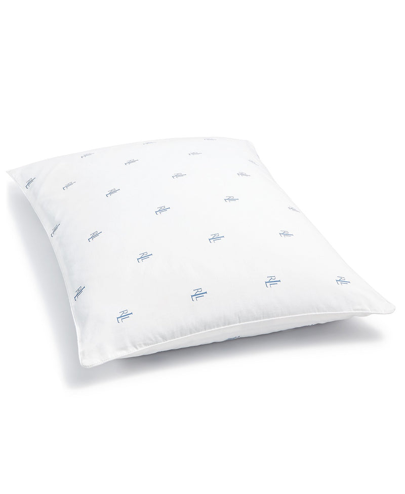 Lauren Ralph Lauren Logo Medium Density Standard Pillow, Down Alternative Via Macys