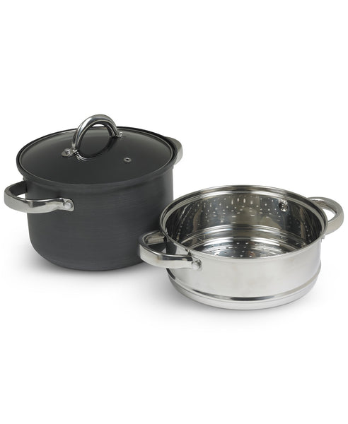 4-Qt. Hard Anodized Aluminum 3-Pc. Multi Cooker Via Macys