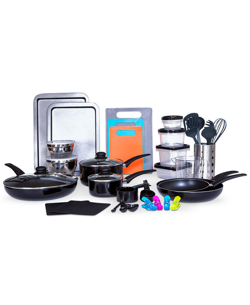 Sedona Kitchen-In-A-Box 64-Pc. Cookware & Food Storage Set Via Macys